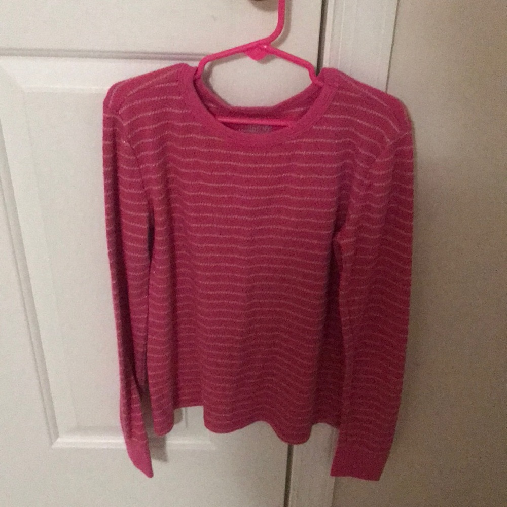 Pink Sparkly Striped Skirt